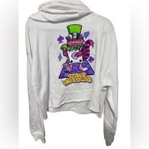 Insomniac Beyond Wonderland Cheshire Cat Cropped Hoodie Festival EDC Rave XXL